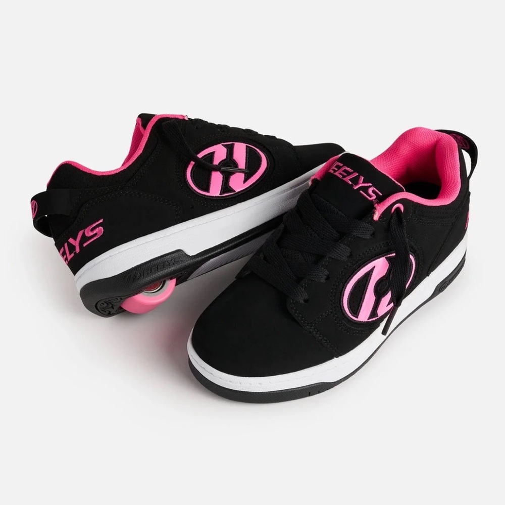 Black and Pink Heelys Shoes